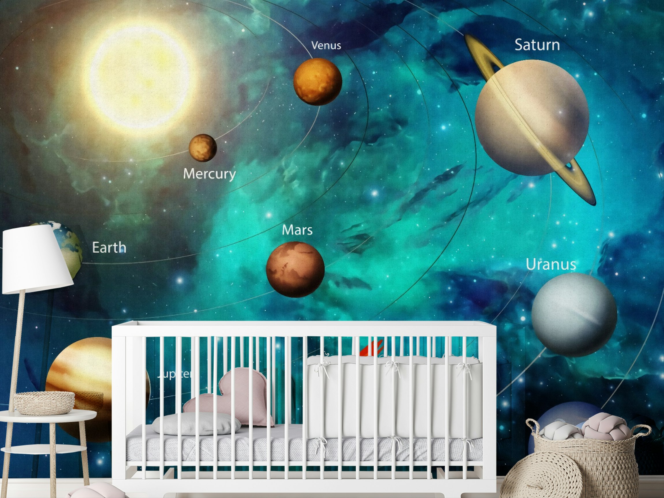 SOLAR SYSTEM FOR KIDS WITH SUN Planet' Sticker
