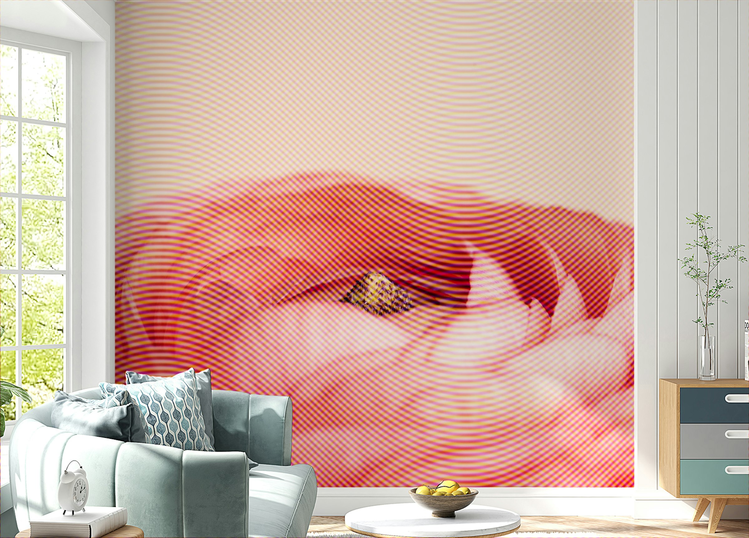 Peel and Stick Artistic Red Rose Flower Wallpaper Wall Mural