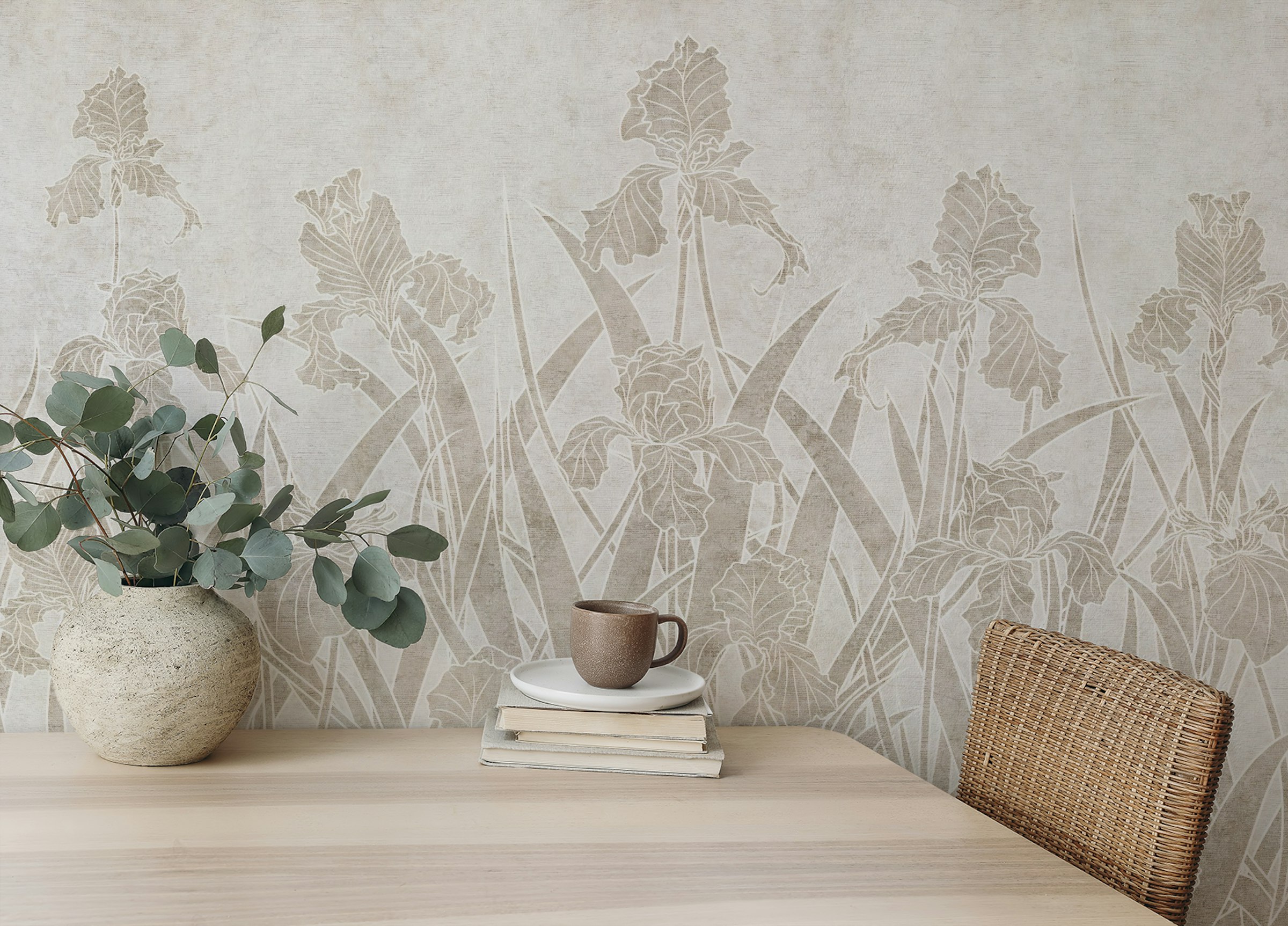 Peel and Stick  Blooming Flowers and Shrubs Wallpaper Murals