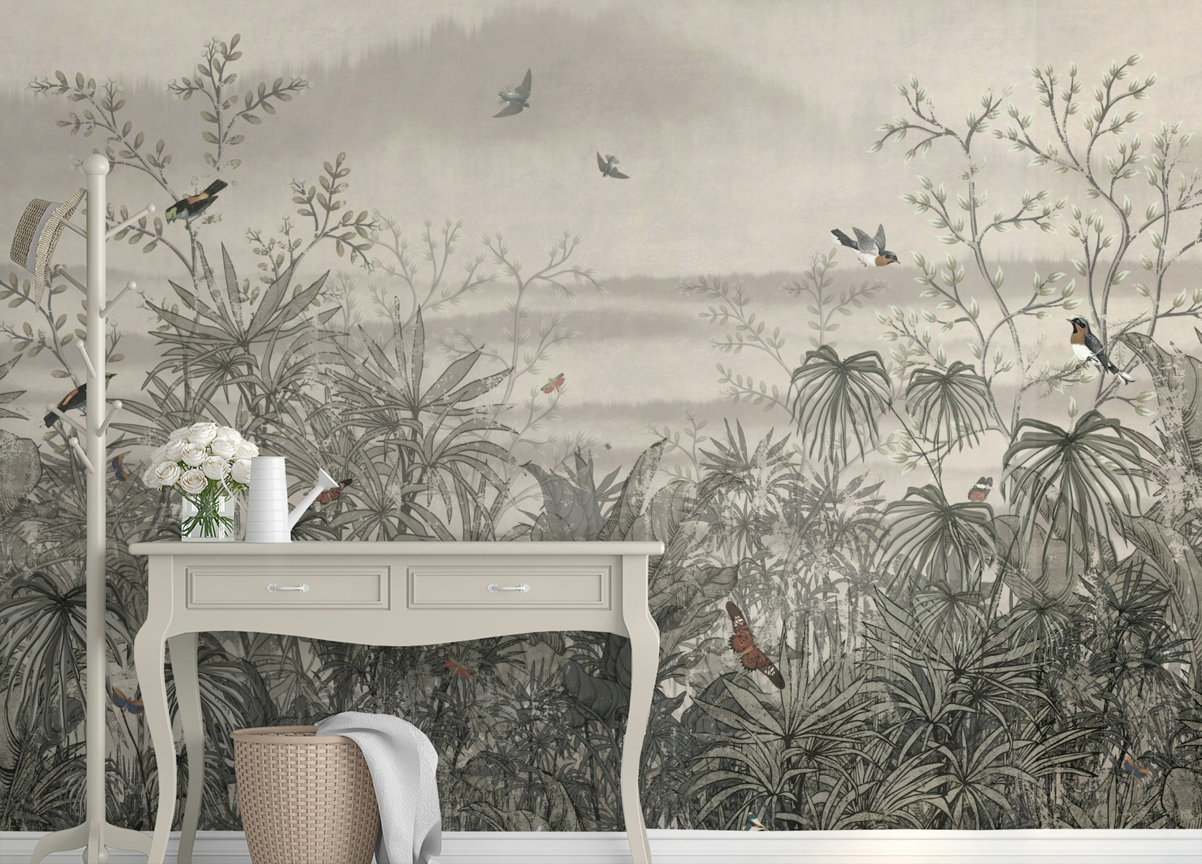 Custom made Best Vintage Forest Branches Wallpaper For Walls