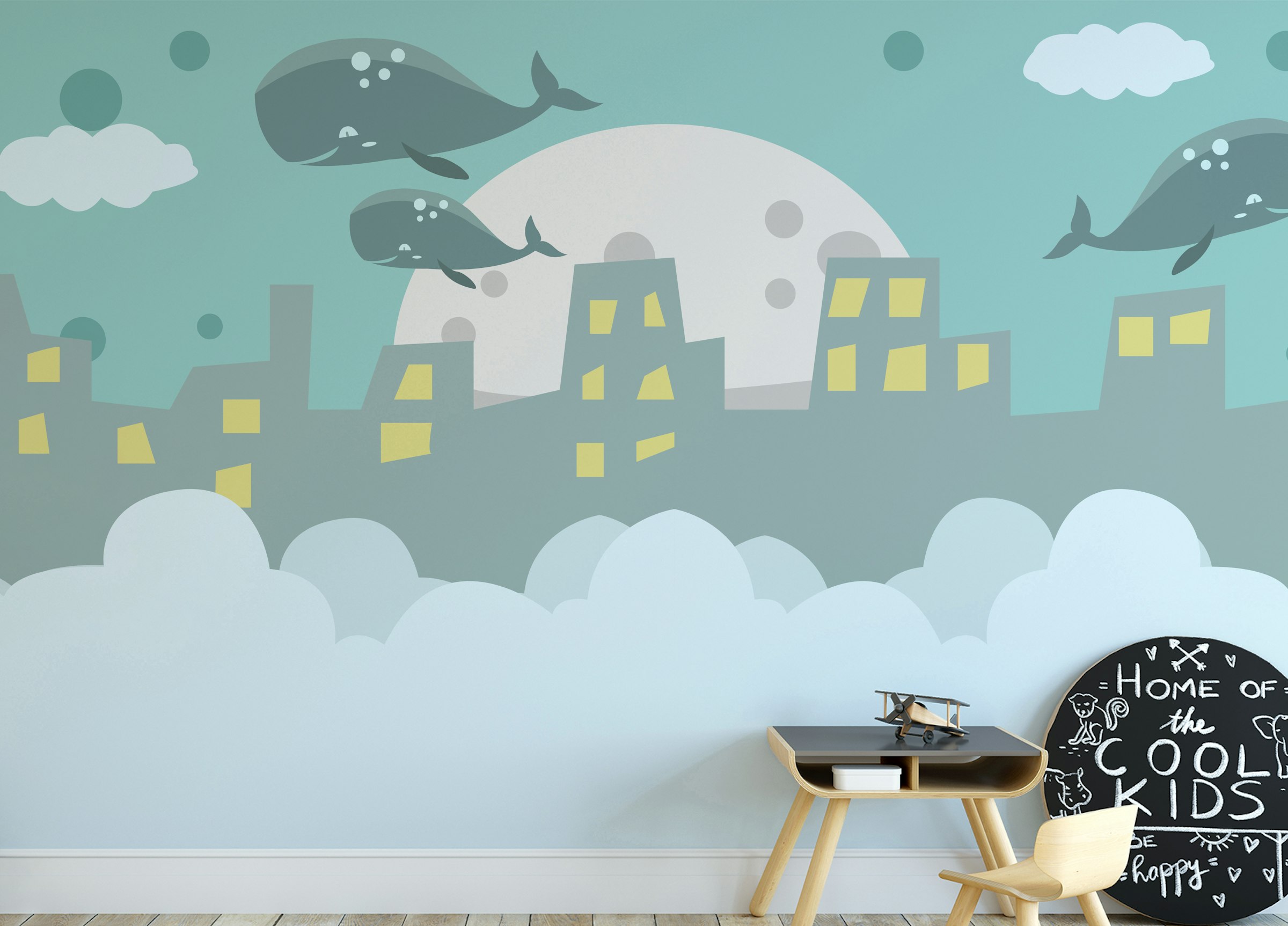 Peel and Stick Majestic Aerial Journey Wall Murals