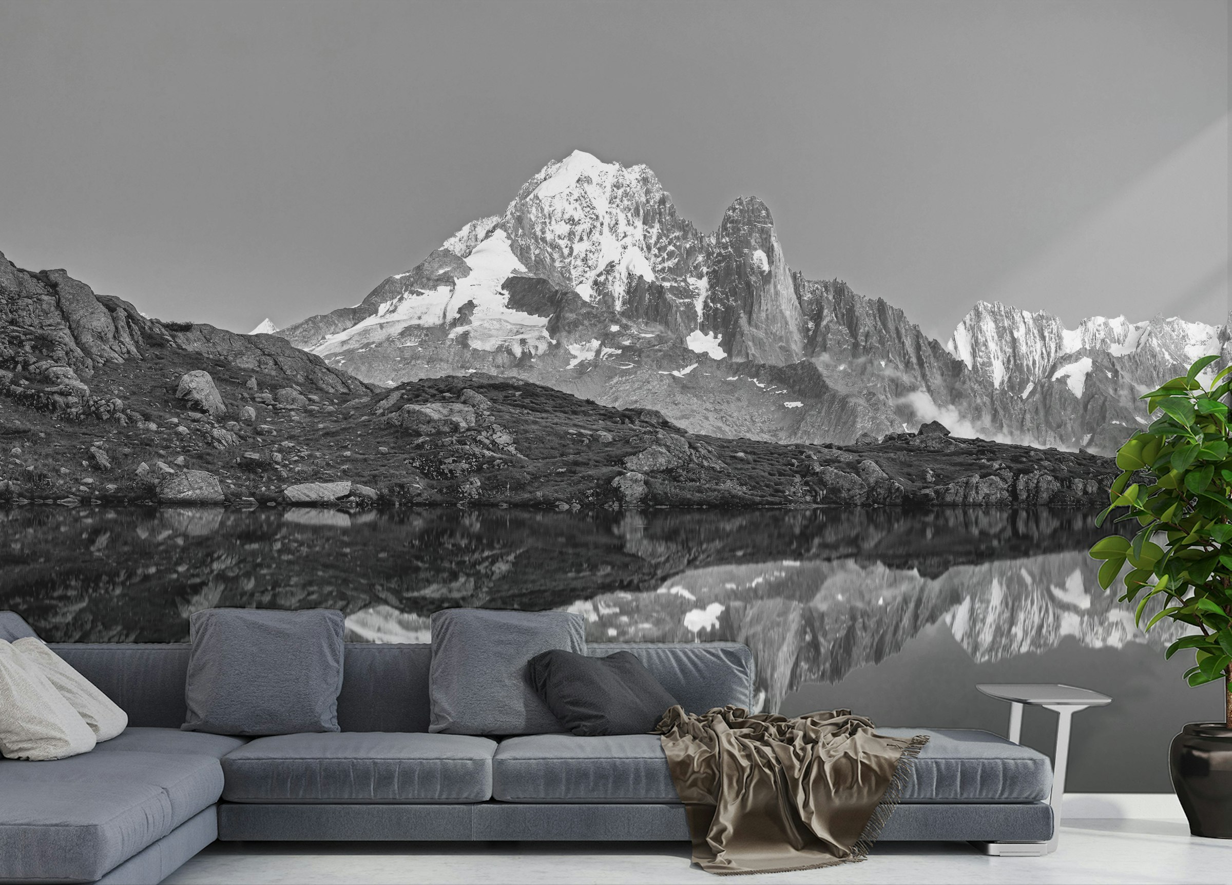 Custom made Misty Mountain Tranquility Wall Murals