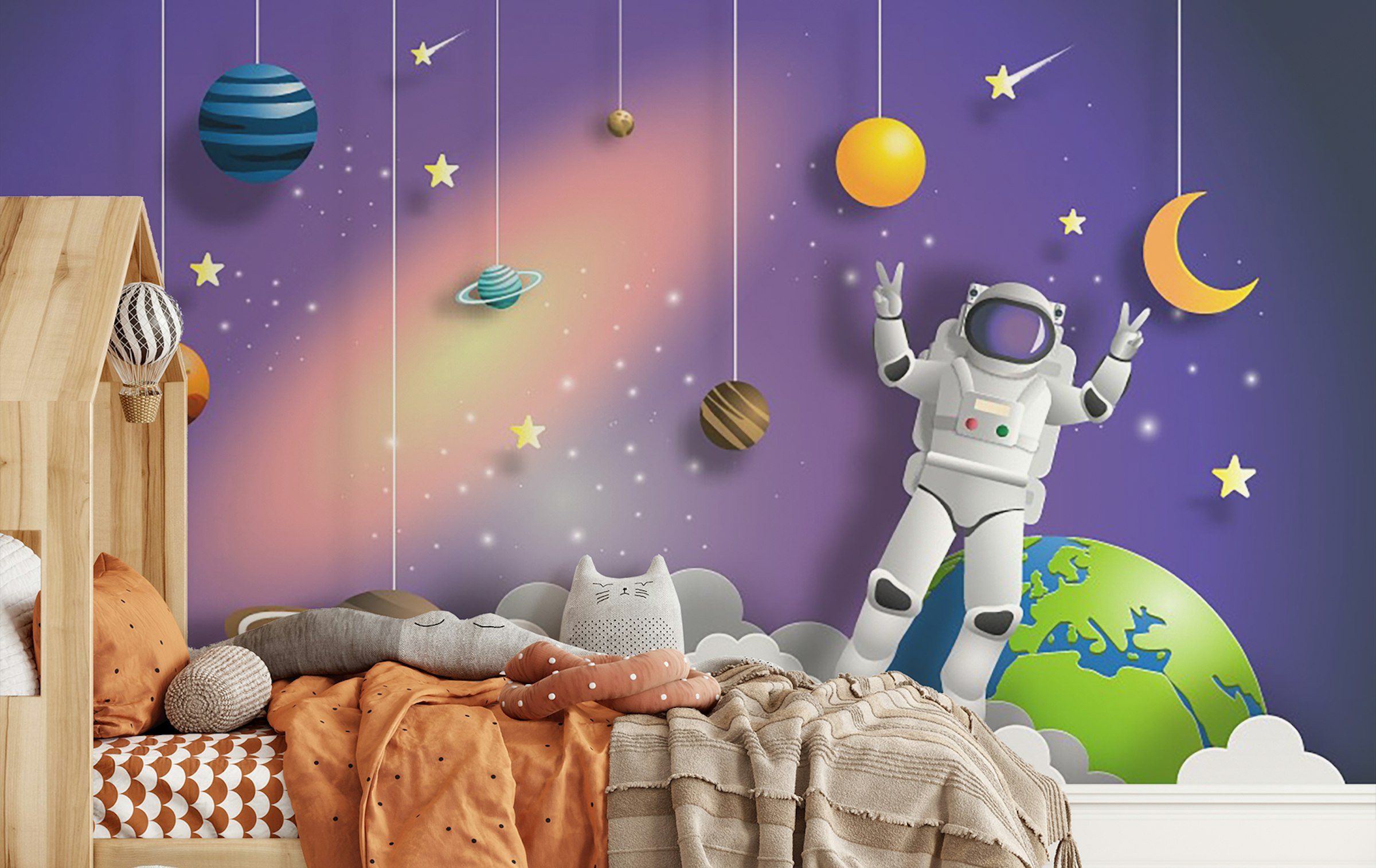 Custom made Cosmic Explorer Astronaut Mission Murals