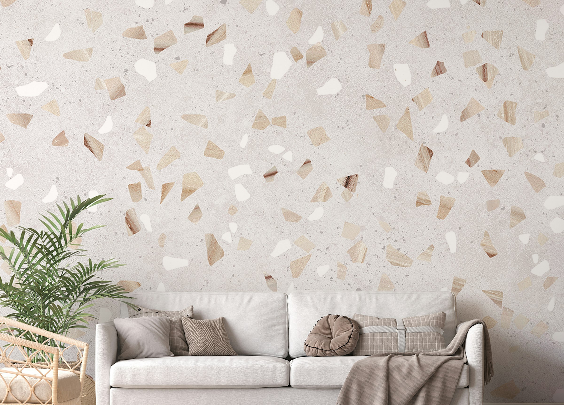 Peel and Stick Artistic Terrazzo Marble Wall Murals