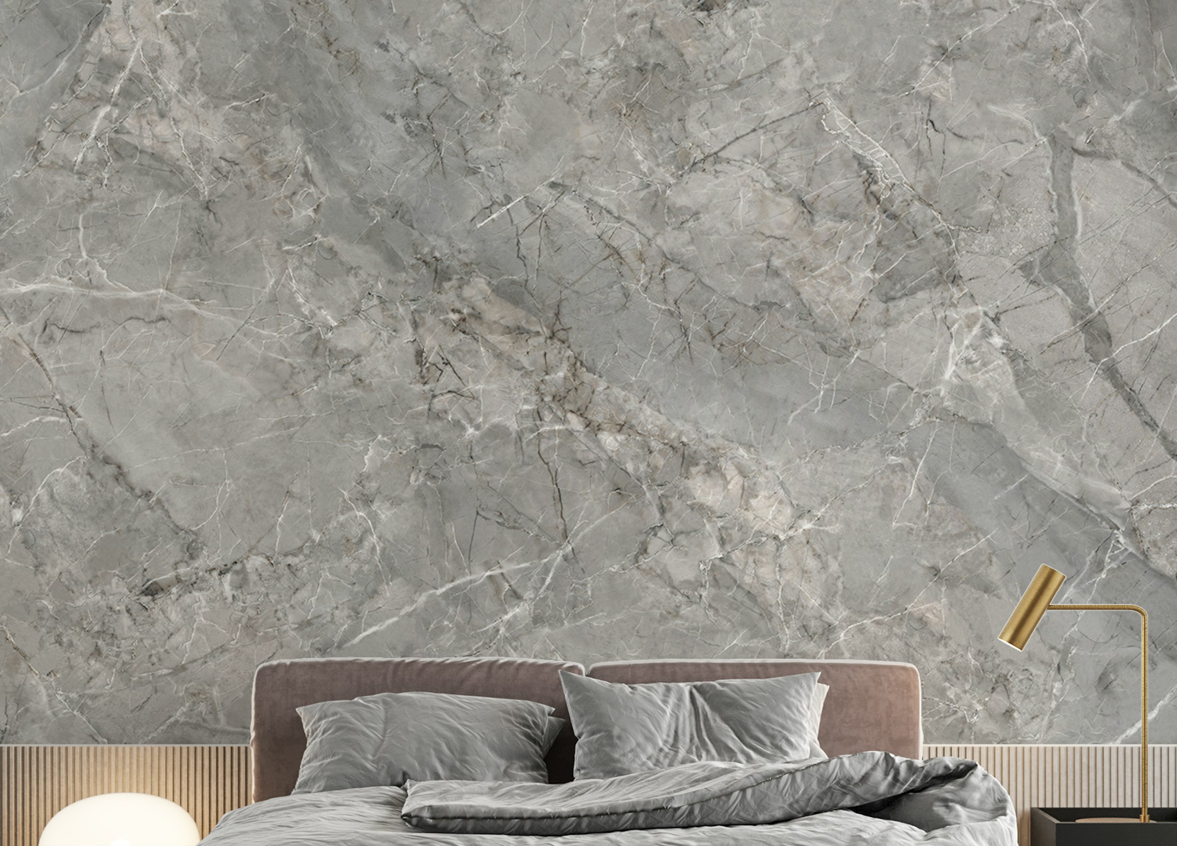 Peel and Stick Smoky Marble Veil Wall Murals