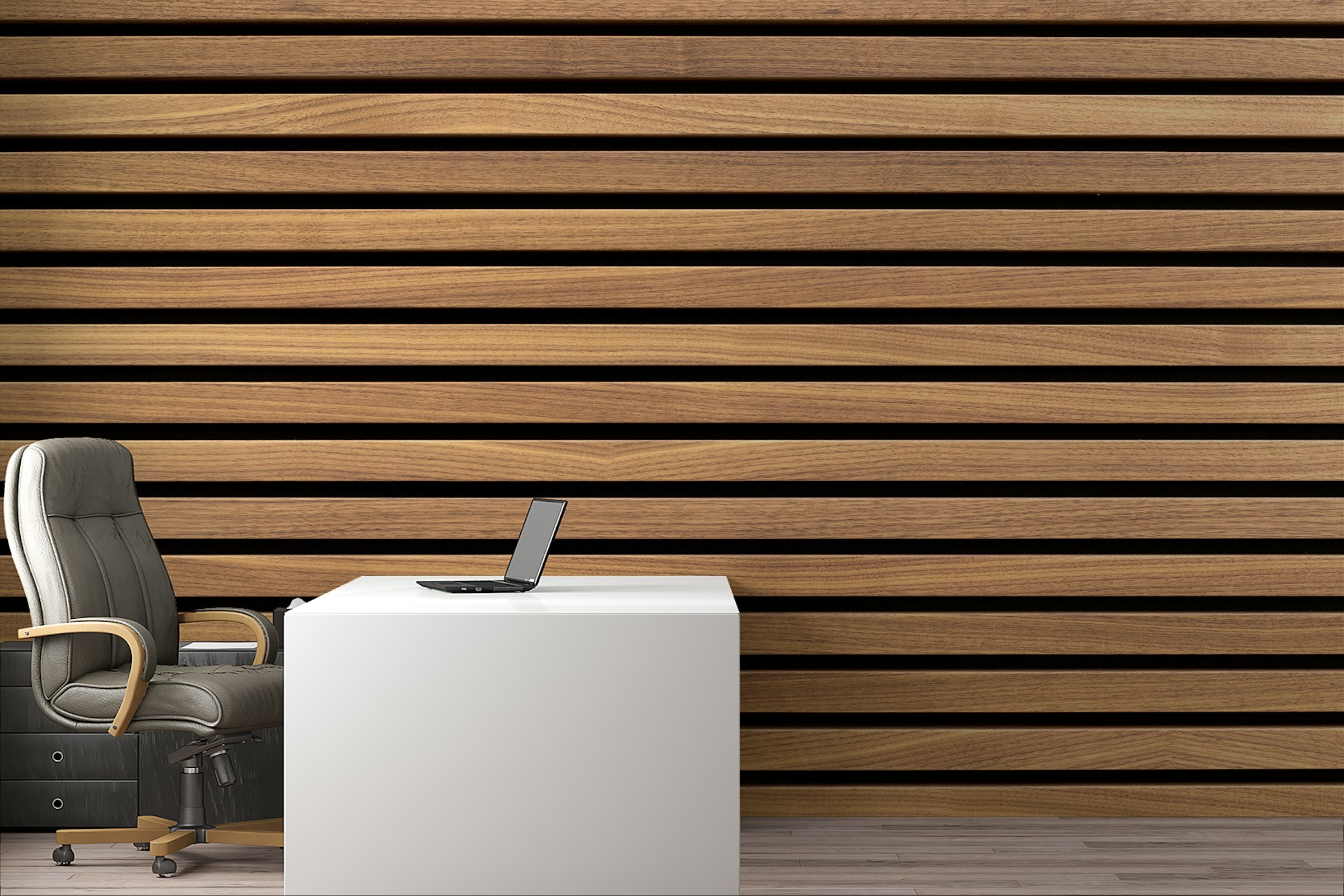 Peel and Stick Horizontal Striped Wood Surfaces Wallpaper