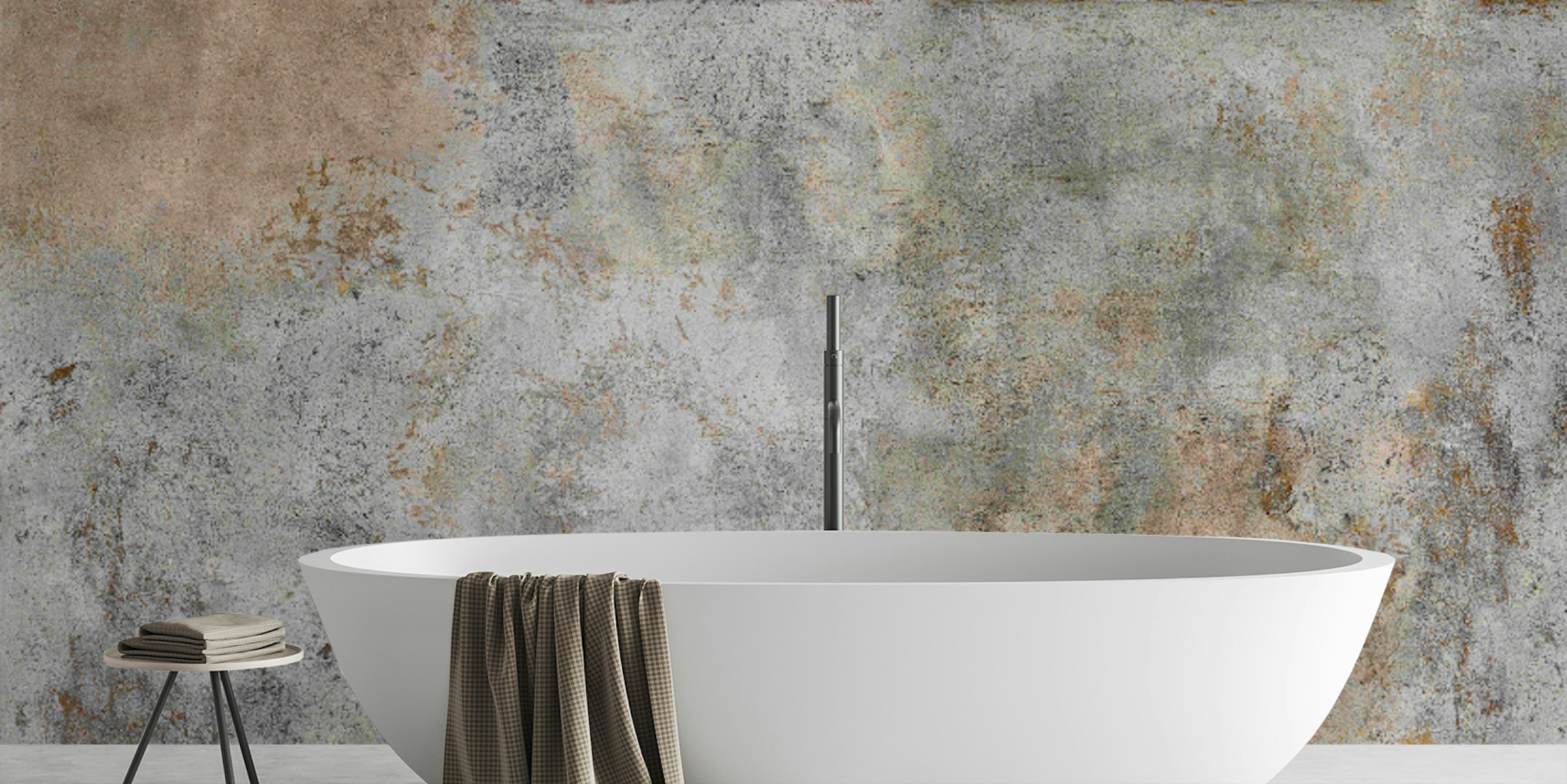 Custom made Rustic Cement Chic Wall Mural
