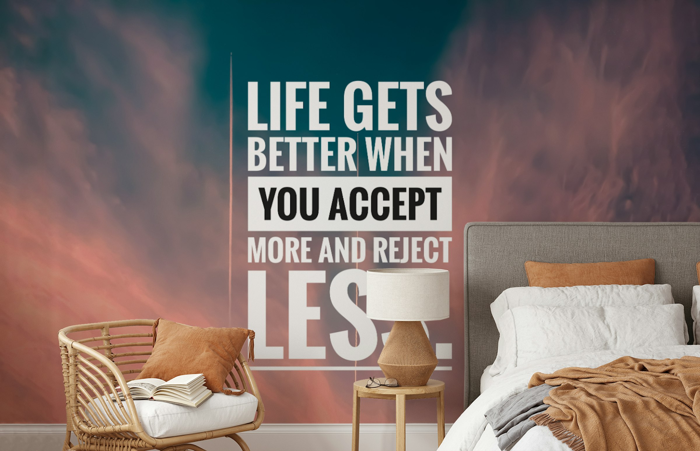 Peel and Stick Motivational Quotes Wallpaper Mural