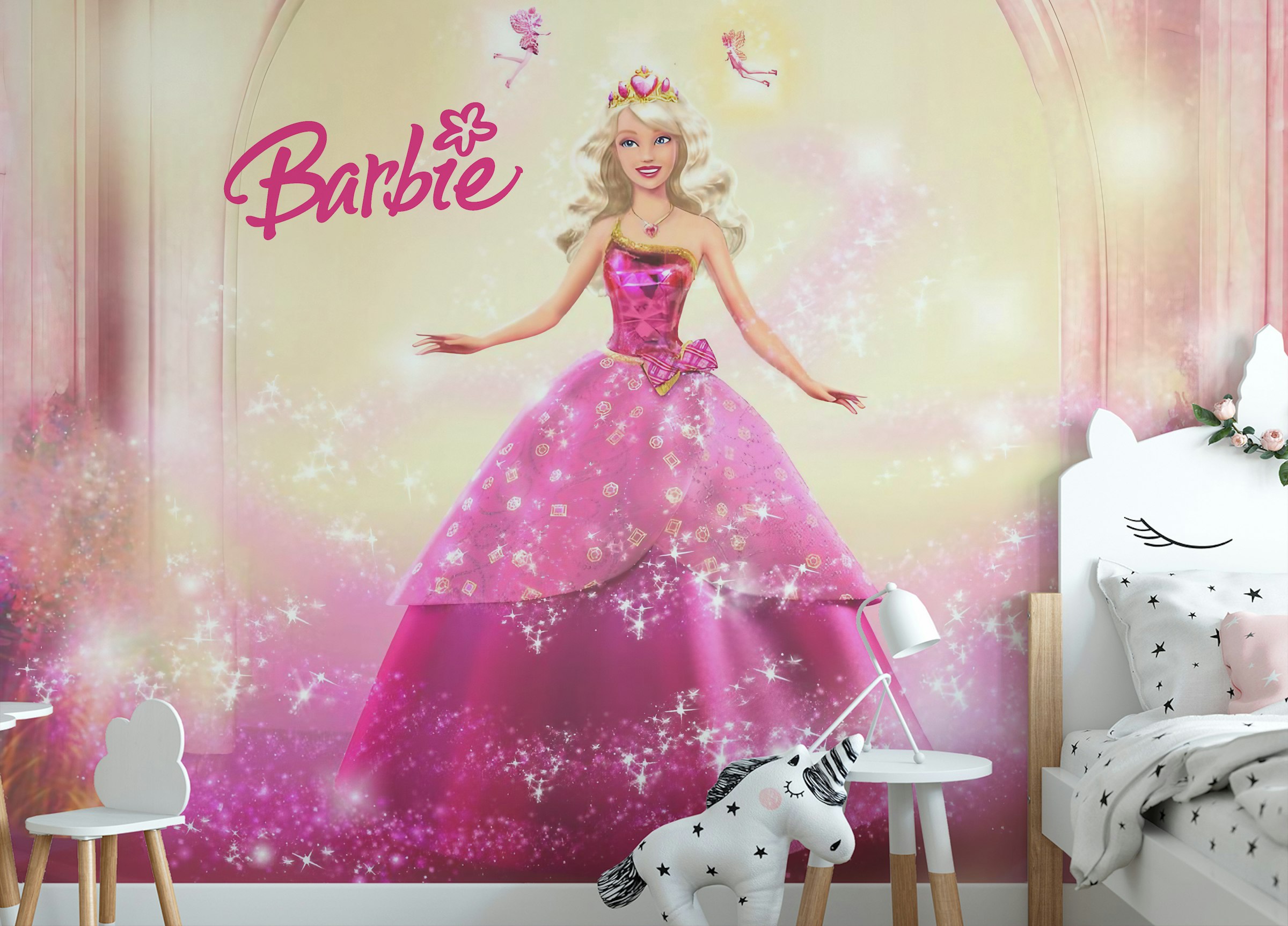 Custom made Barbie Princess Sophia Wallpaper Murals