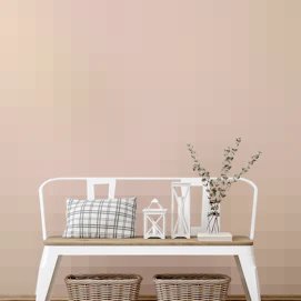 Gilded Blossom Pink and Gold Leaf Wallpaper Mural