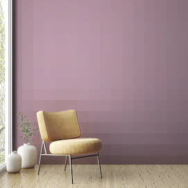 Pink Color Art Deco Geometric Wallpaper For Wall