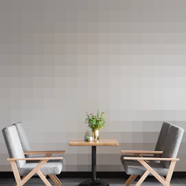 Contemporary White Grid Wallpaper