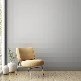 White Line Abstract Geometric Pattern Grey Wallpaper